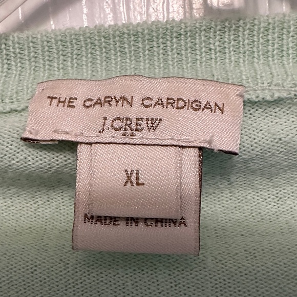 J. Crew Light Green Women's Cardigan - Picture 2 of 5